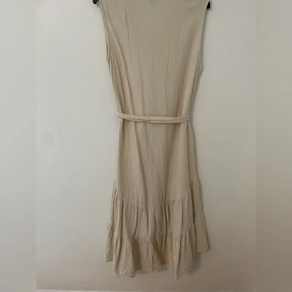 Anthropologie DREW Midi High/Low Tank Dress, Cream Size - Picture 6 of 6